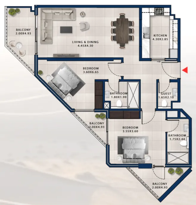 Dubai Investments Real Estate Asayel Avenue floor plan