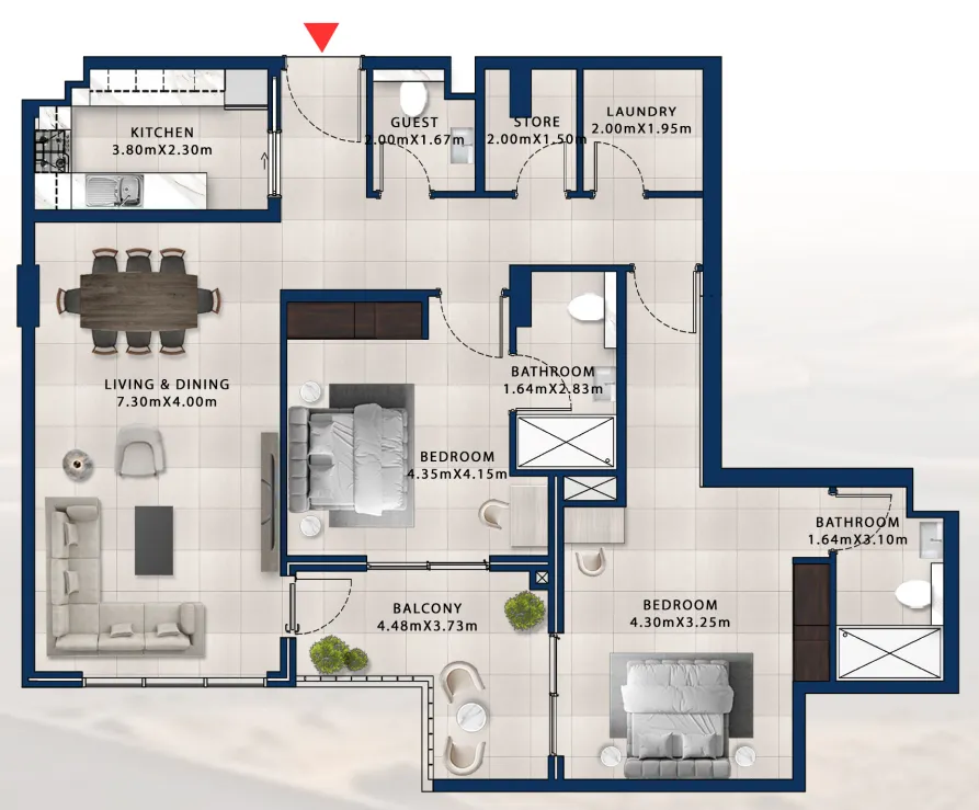 Dubai Investments Real Estate Asayel Avenue floor plan