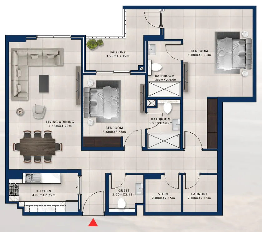 Dubai Investments Real Estate Asayel Avenue floor plan