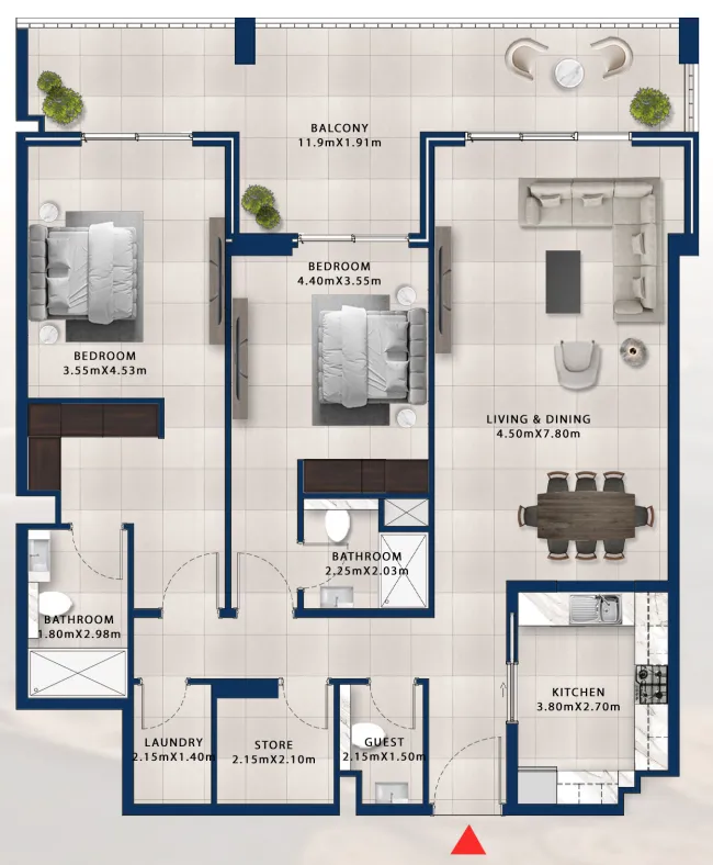 Dubai Investments Real Estate Asayel Avenue floor plan