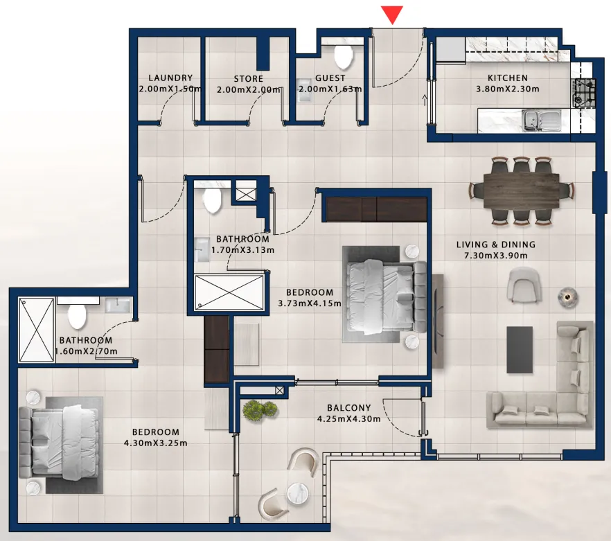 Dubai Investments Real Estate Asayel Avenue floor plan