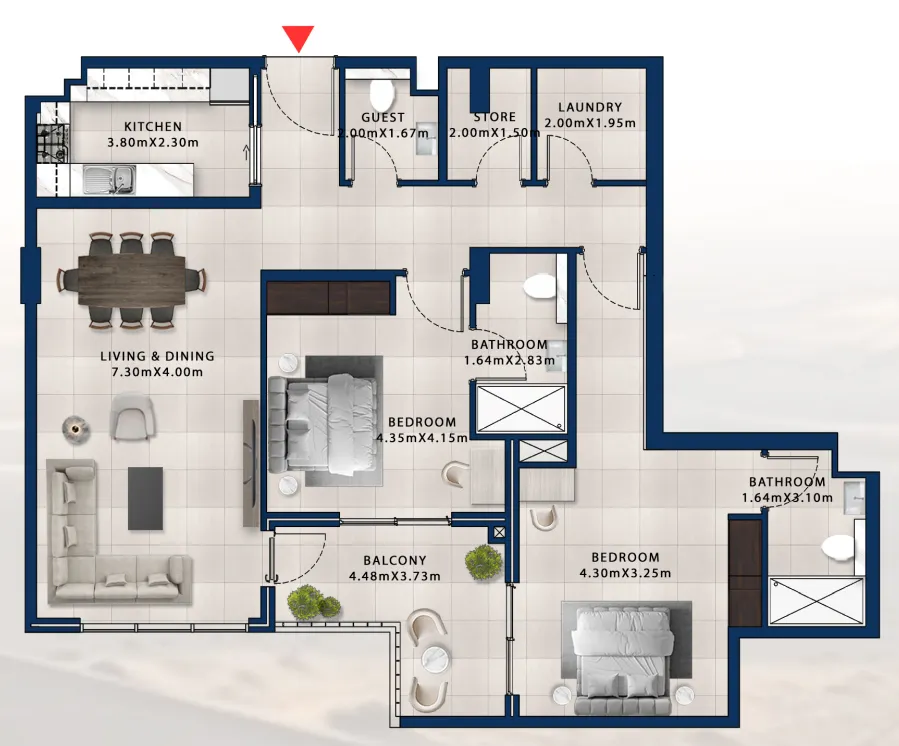 Dubai Investments Real Estate Asayel Avenue floor plan