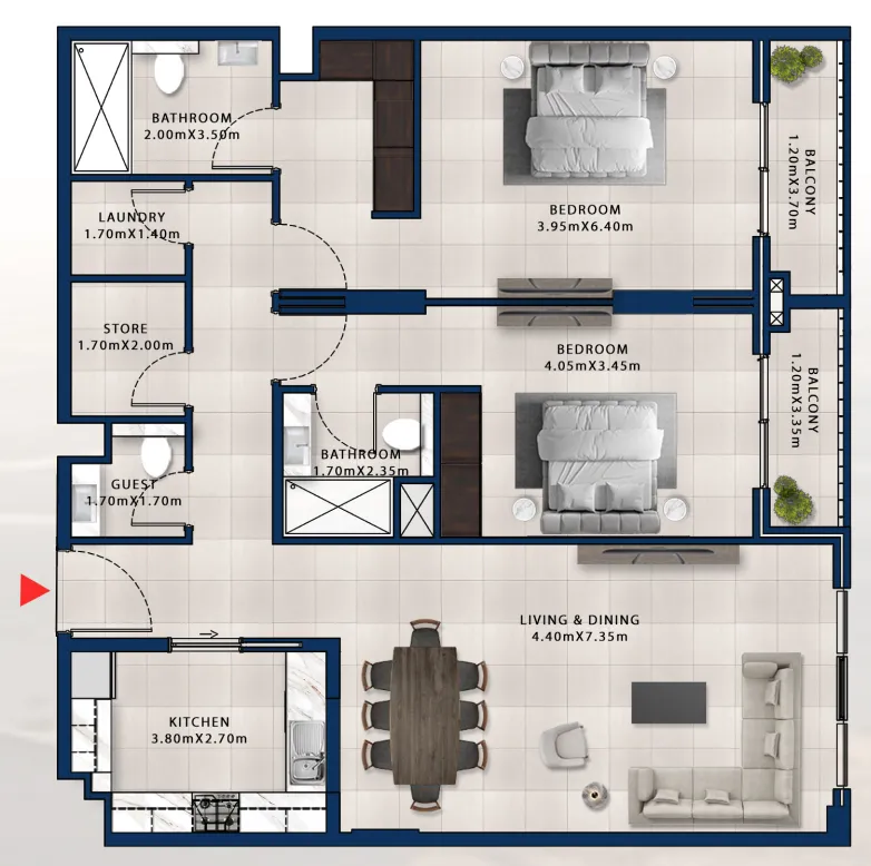Dubai Investments Real Estate Asayel Avenue floor plan