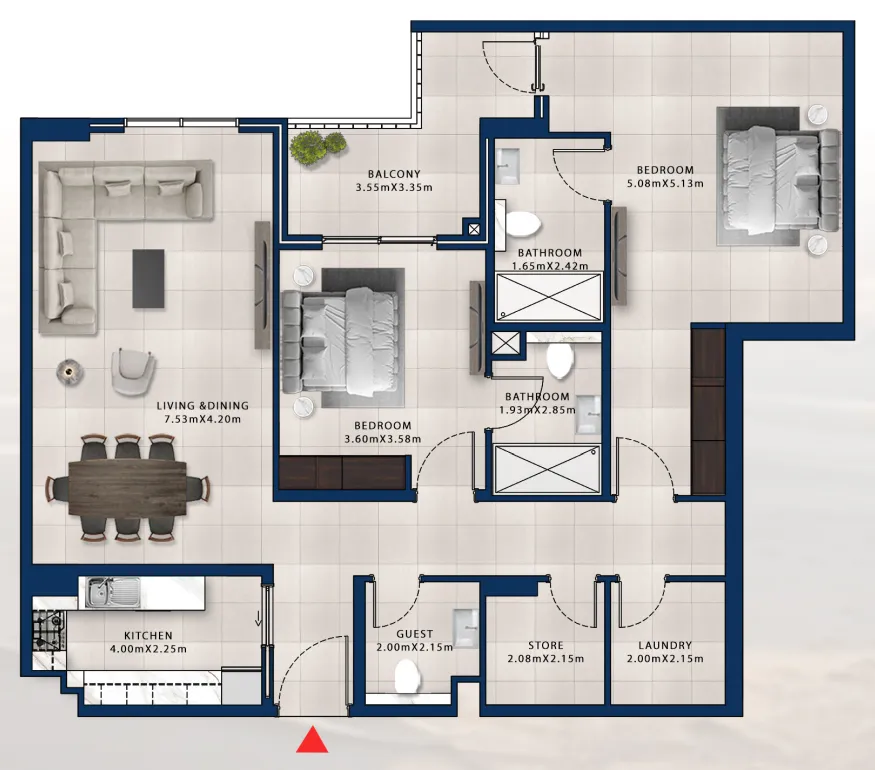 Dubai Investments Real Estate Asayel Avenue floor plan