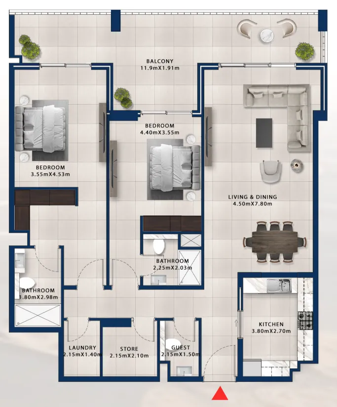 Dubai Investments Real Estate Asayel Avenue floor plan