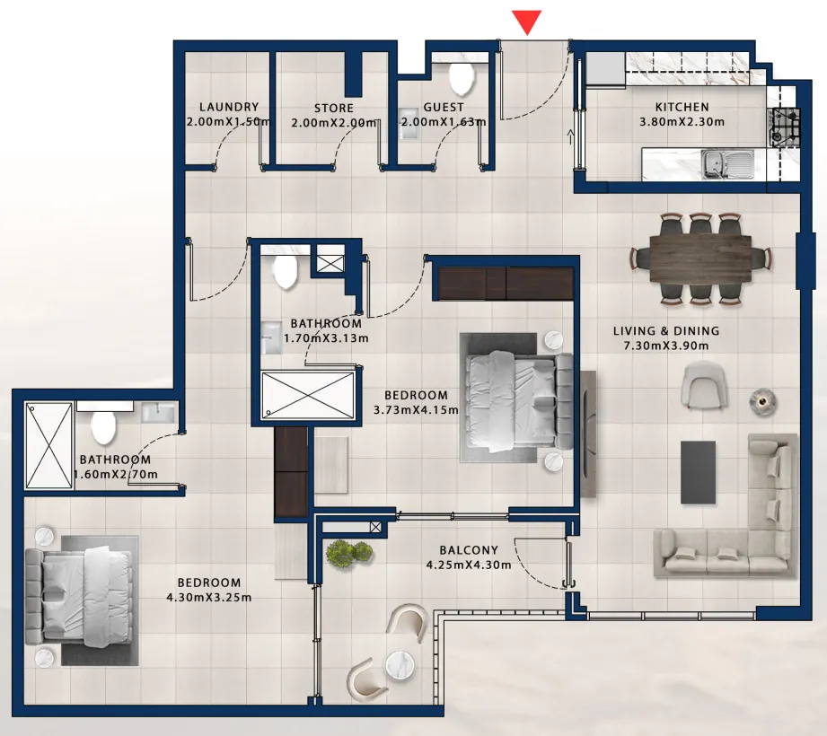 Dubai Investments Real Estate Asayel Avenue floor plan