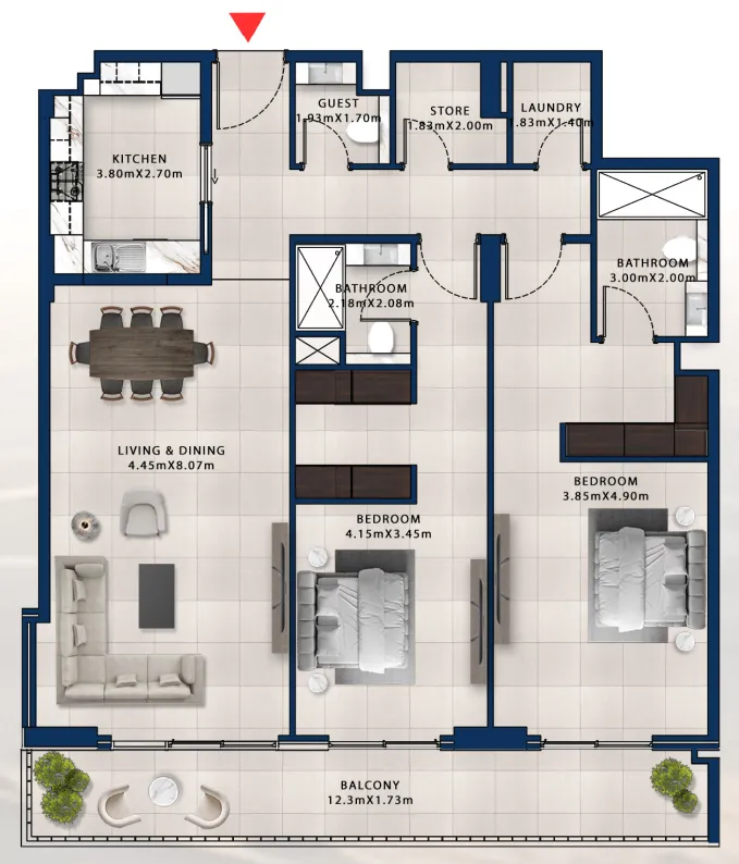 Dubai Investments Real Estate Asayel Avenue floor plan