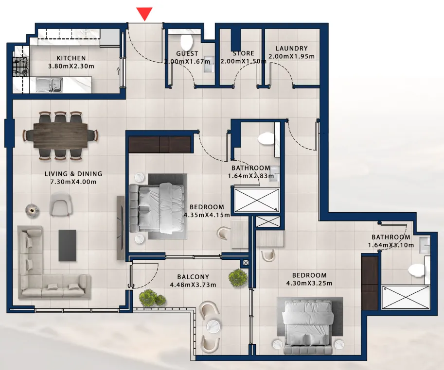 Dubai Investments Real Estate Asayel Avenue floor plan