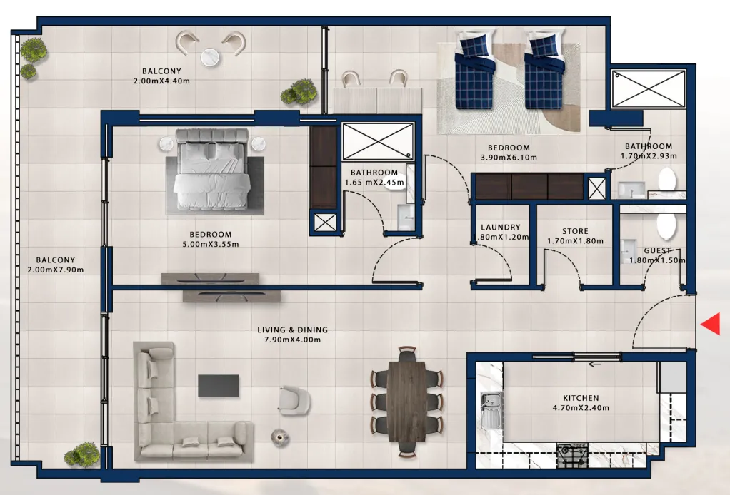 Dubai Investments Real Estate Asayel Avenue floor plan