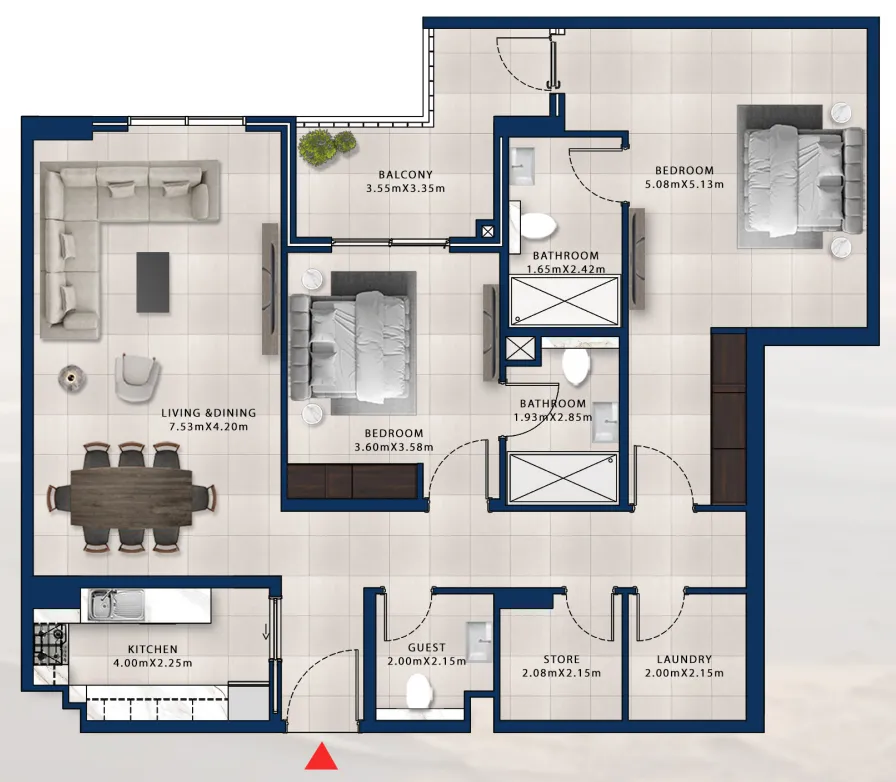 Dubai Investments Real Estate Asayel Avenue floor plan