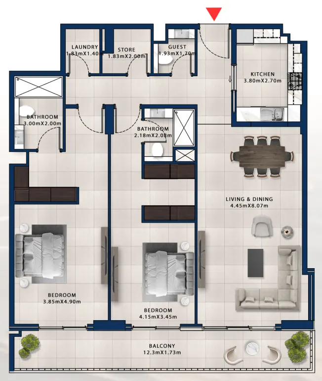 Dubai Investments Real Estate Asayel Avenue floor plan