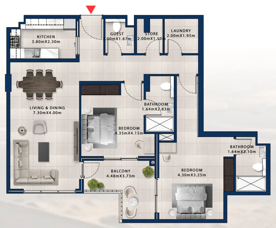 Dubai Investments Real Estate Asayel Avenue floor plan