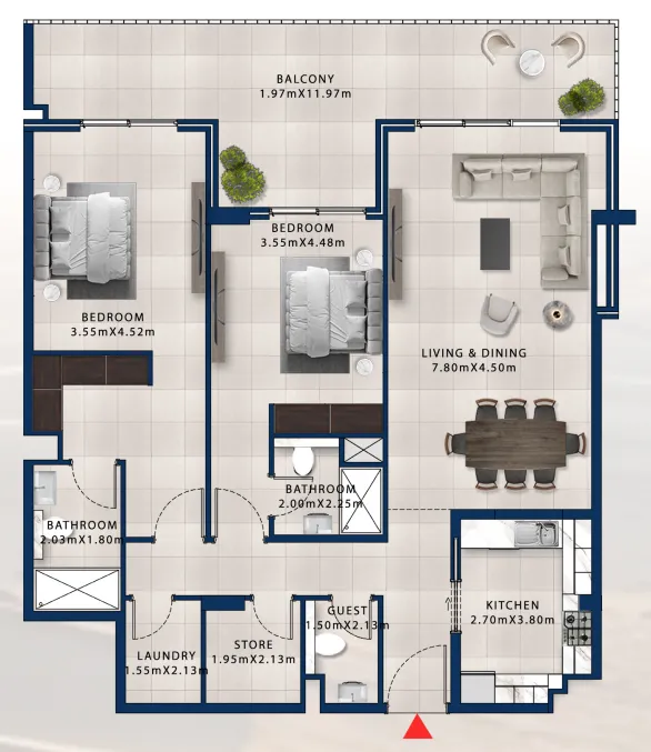 Dubai Investments Real Estate Asayel Avenue floor plan