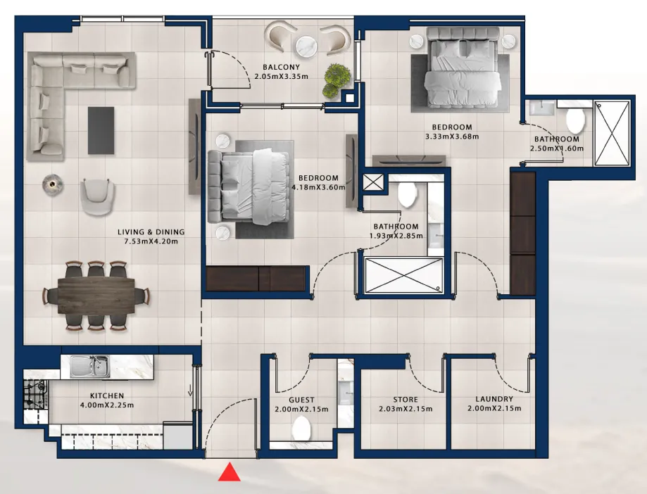 Dubai Investments Real Estate Asayel Avenue floor plan