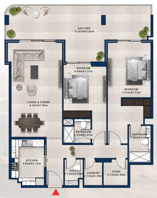 Dubai Investments Real Estate Asayel Avenue floor plan