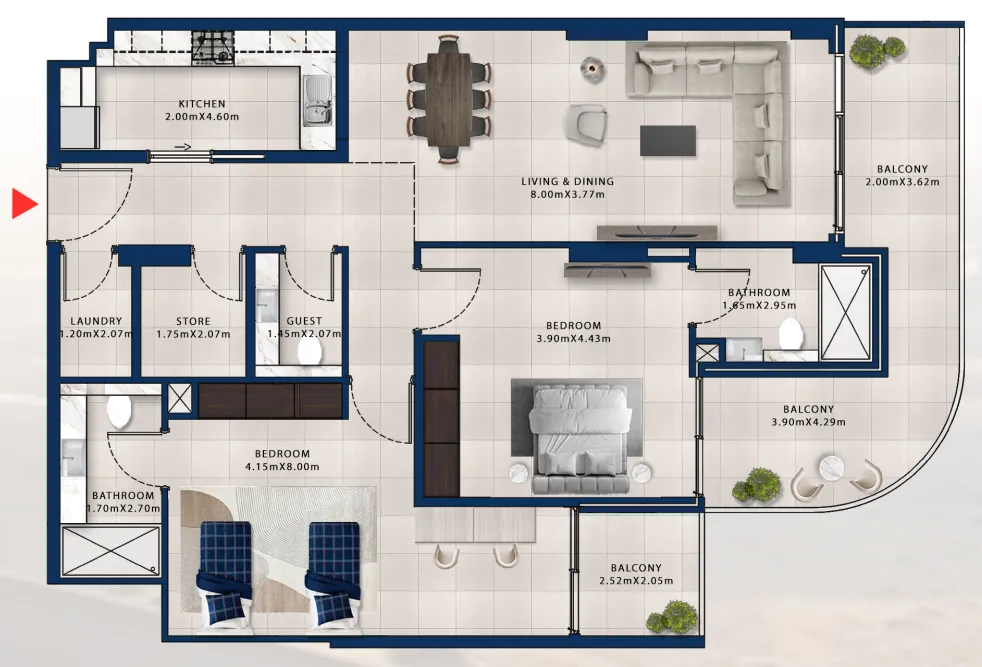 Dubai Investments Real Estate Asayel Avenue floor plan
