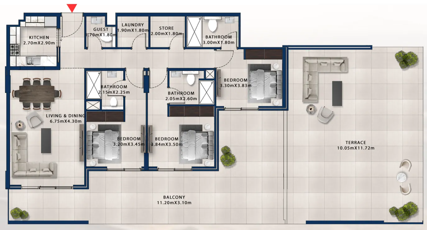 Dubai Investments Real Estate Asayel Avenue floor plan