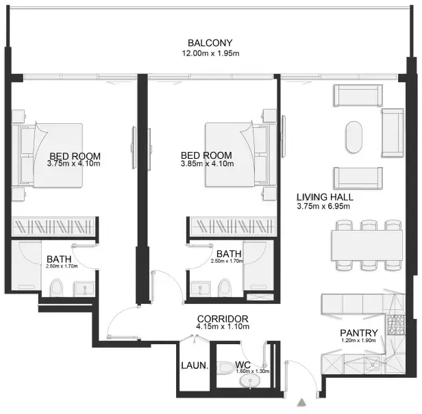TownX Ashley Hills floor plan