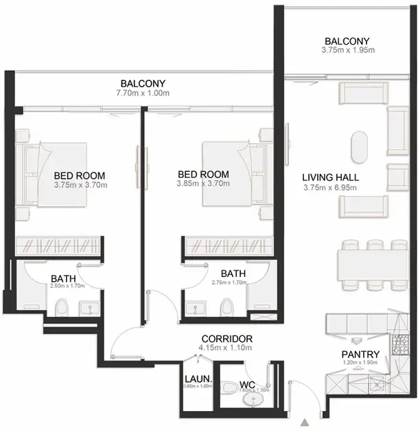 TownX Ashley Hills floor plan