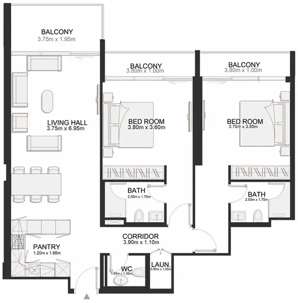 TownX Ashley Hills floor plan