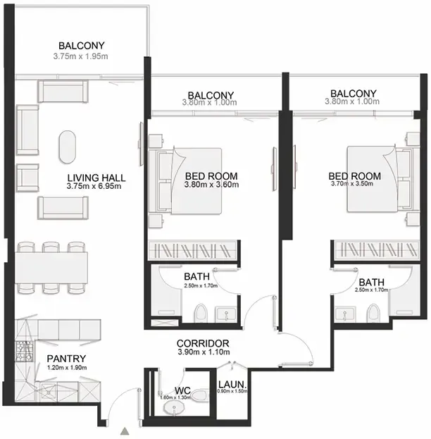 TownX Ashley Hills floor plan