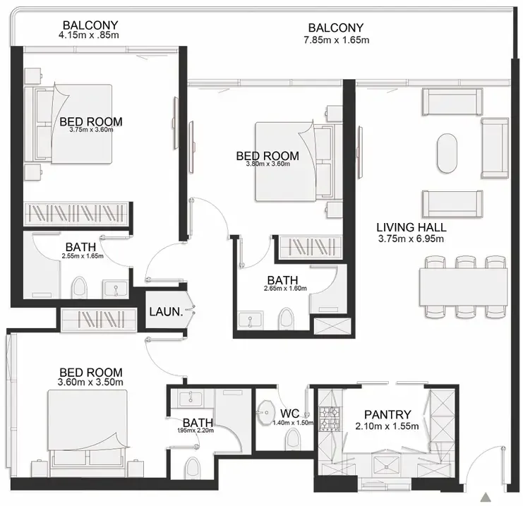 TownX Ashley Hills floor plan