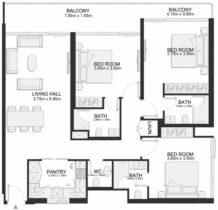 TownX Ashley Hills floor plan