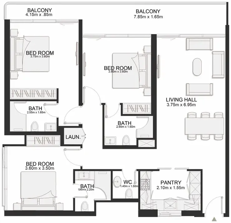 TownX Ashley Hills floor plan