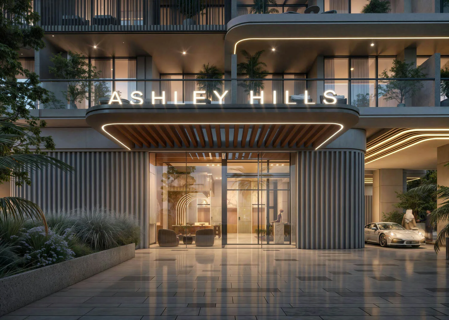 Exterior at Ashley Hills in Arjan Dubai