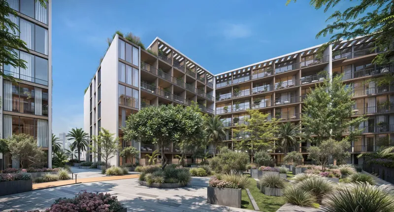 Exterior at Ashley Hills in Arjan Dubai