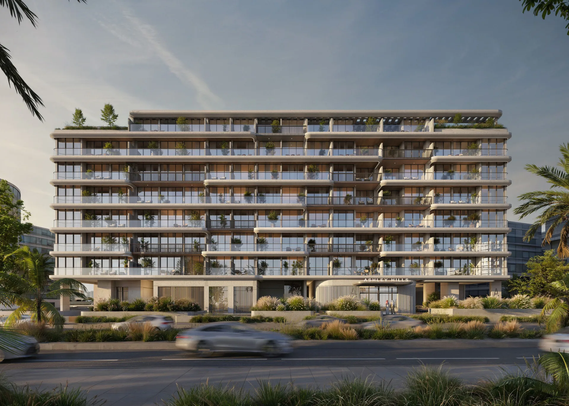 Exterior at Ashley Hills in Arjan Dubai