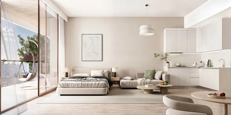 Interior at Ashley Hills in Arjan Dubai