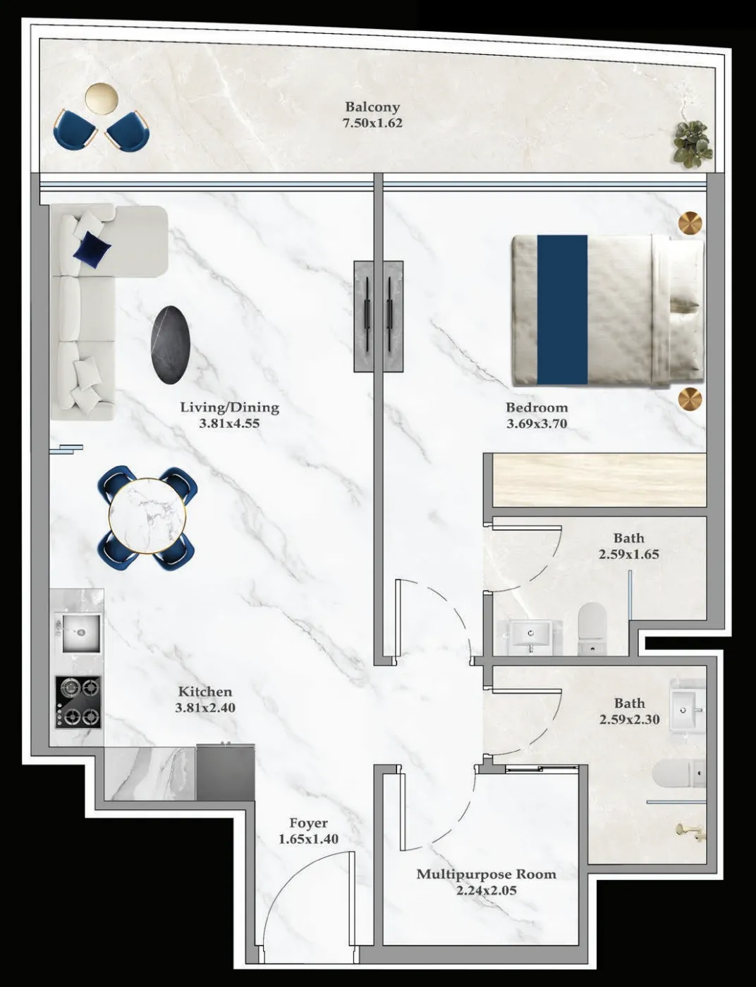 Danube Aspirz floor plan