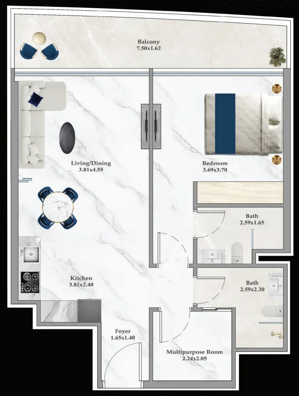 Danube Aspirz floor plan