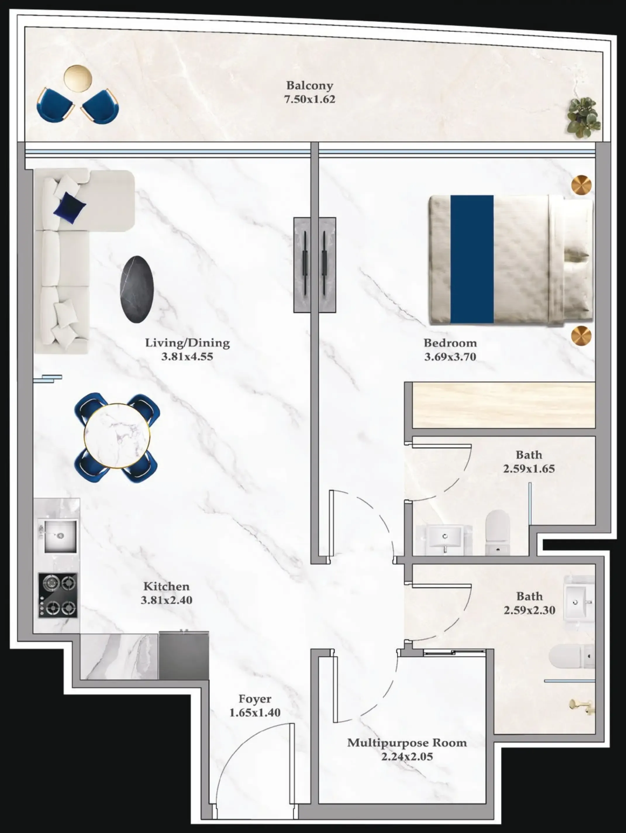 Danube Aspirz floor plan