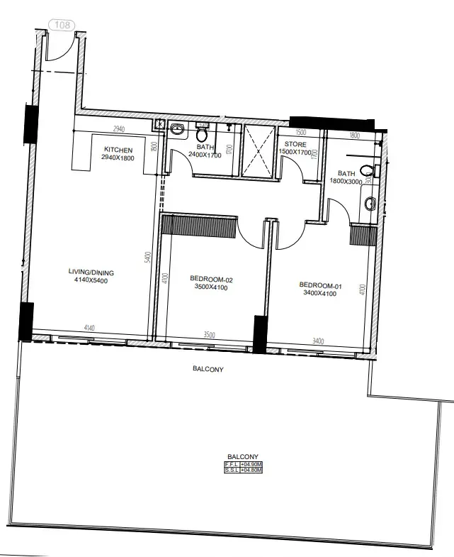 Dugasta Astra South floor plan