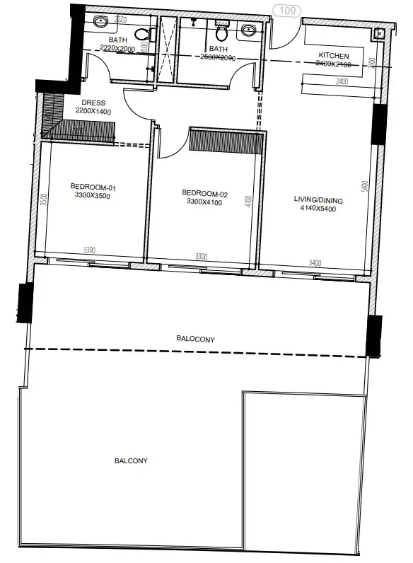 Dugasta Astra South floor plan