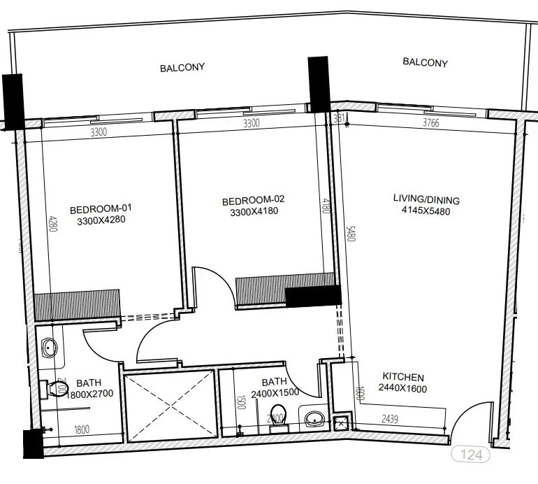Dugasta Astra South floor plan