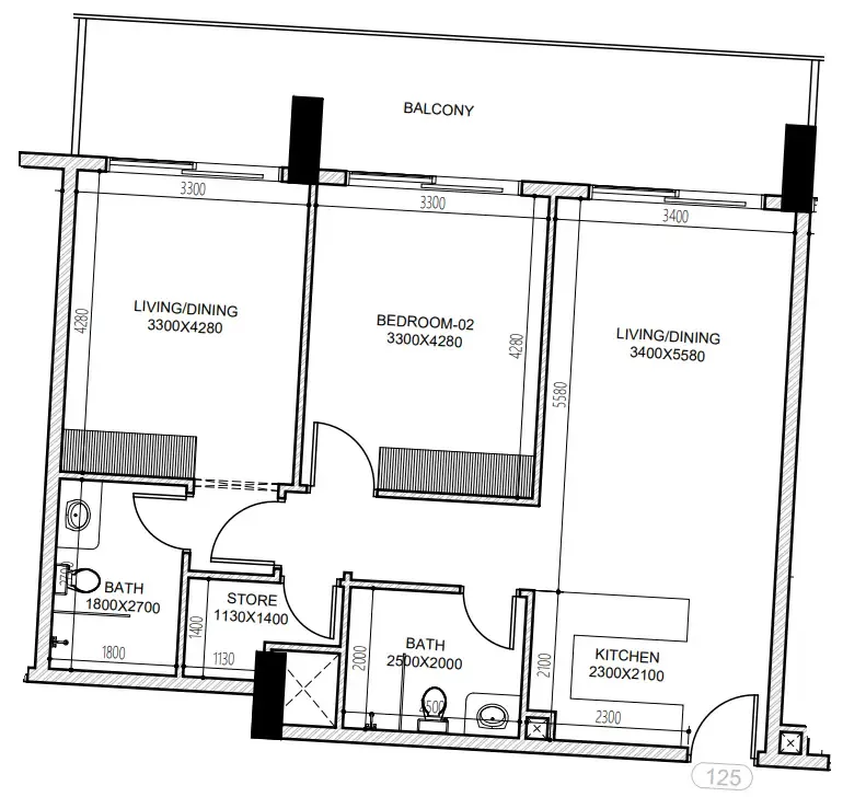 Dugasta Astra South floor plan