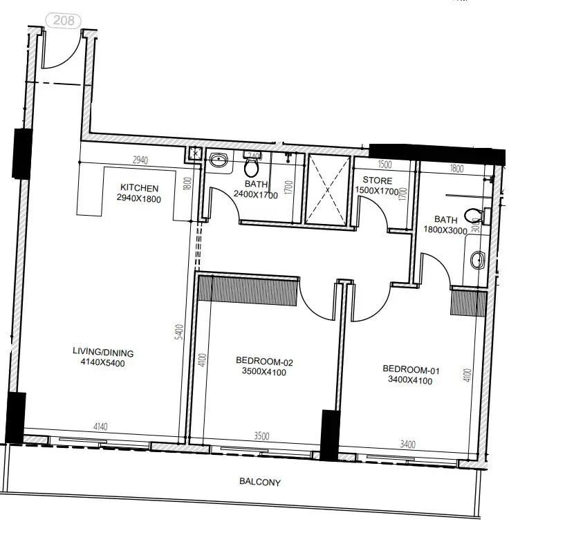 Dugasta Astra South floor plan