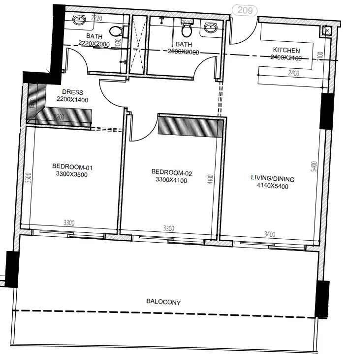Dugasta Astra South floor plan