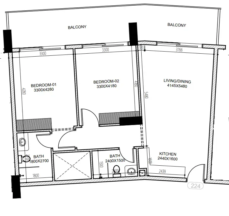 Dugasta Astra South floor plan