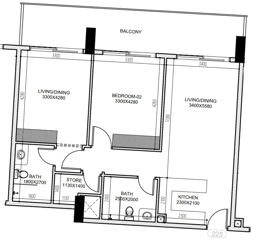 Dugasta Astra South floor plan