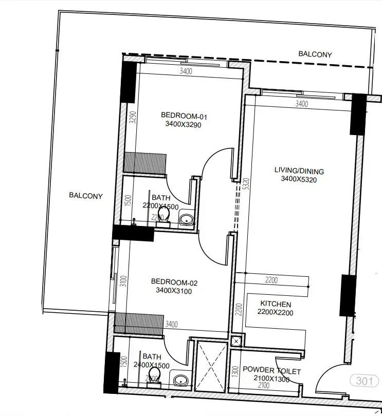 Dugasta Astra South floor plan