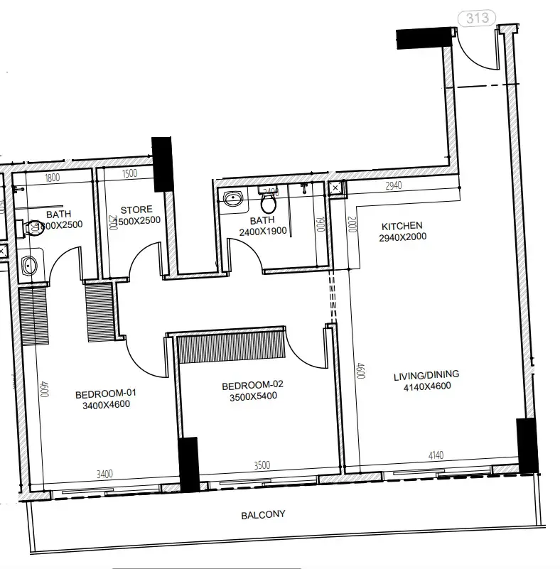 Dugasta Astra South floor plan
