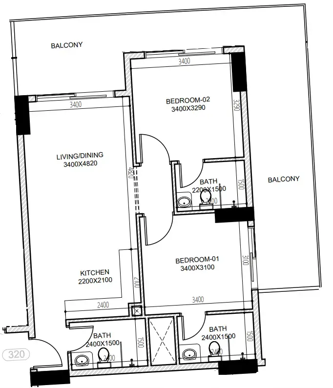 Dugasta Astra South floor plan