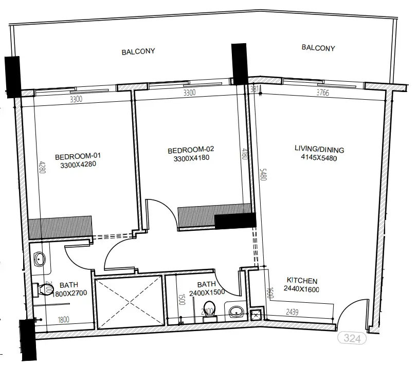 Dugasta Astra South floor plan