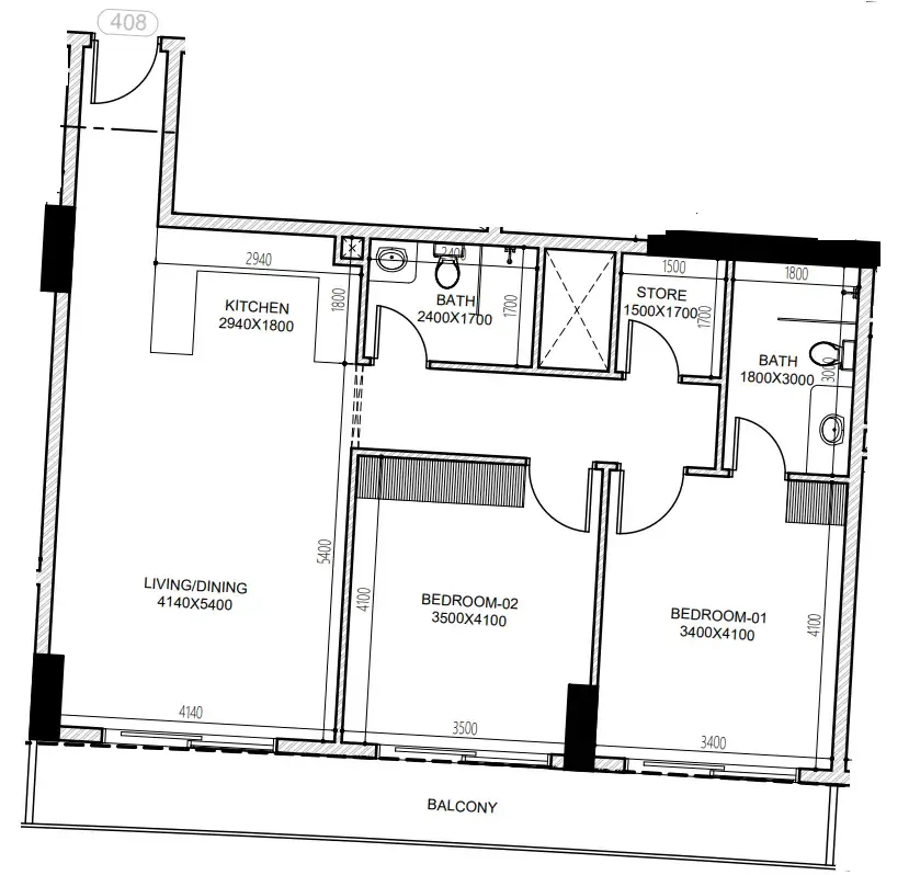 Dugasta Astra South floor plan