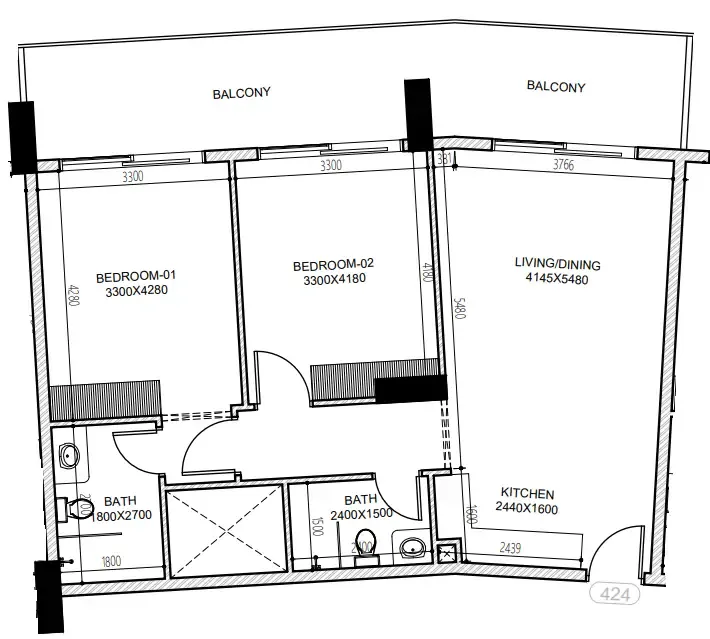 Dugasta Astra South floor plan