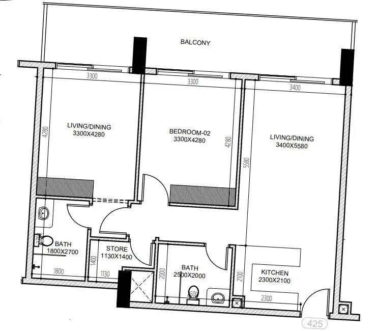 Dugasta Astra South floor plan